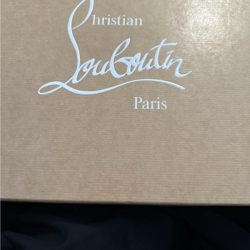 Christian Louboutin White Dust Bag with Red Logo